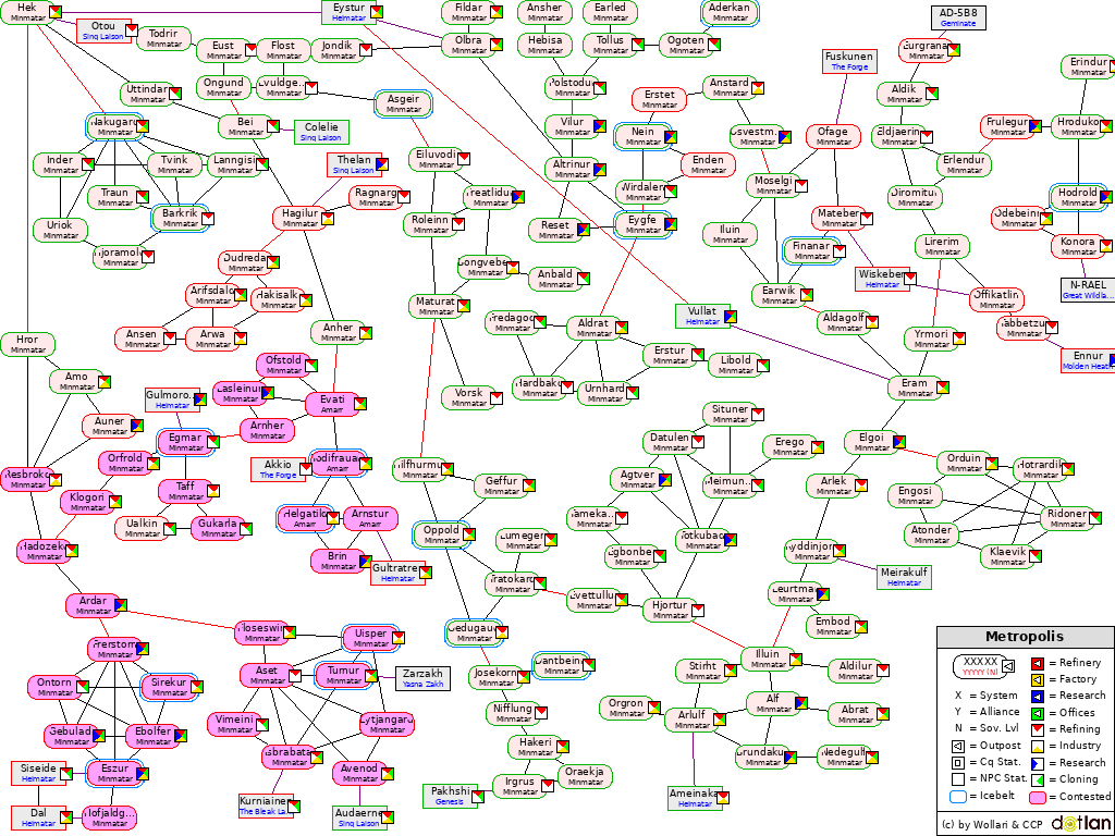 Map Metropolis DOTLAN EveMaps